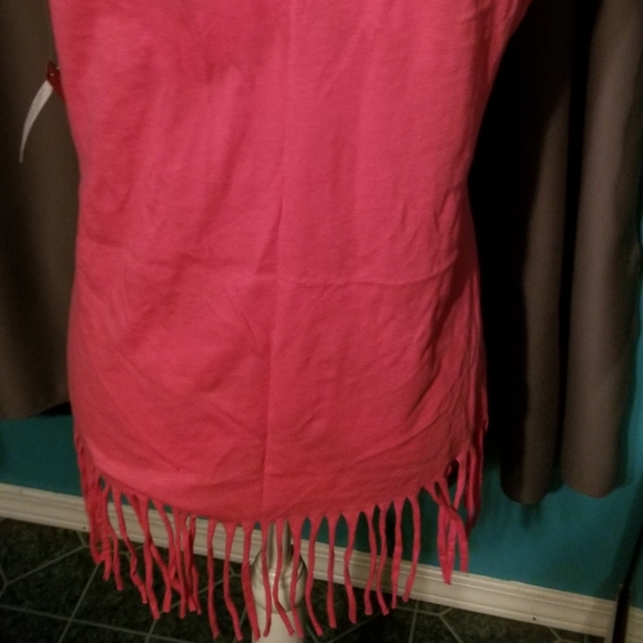NWT BIT & BRIDAL TANK TOP WITH BLING & FRINGE. REALLY CUTE. - Picture 4 of 9